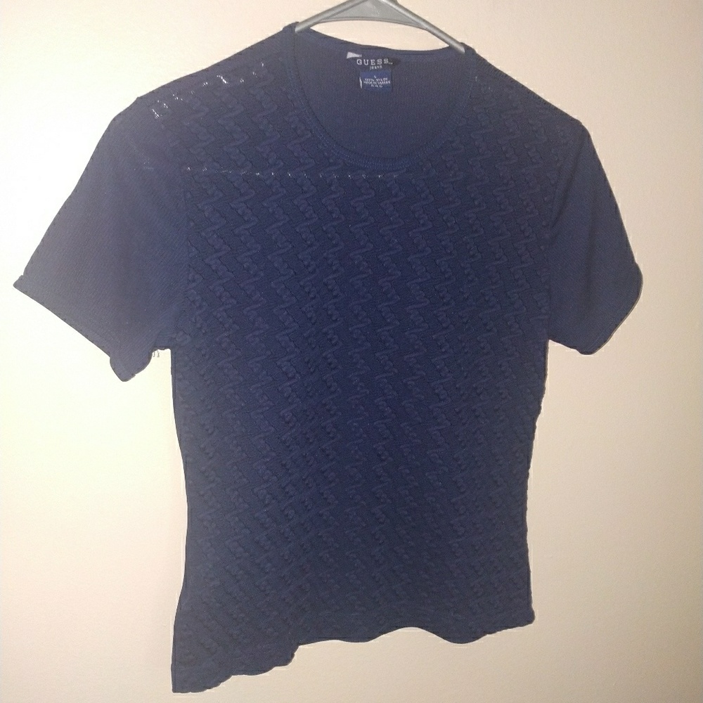 Guess Jeans lace short sleeve shirt!